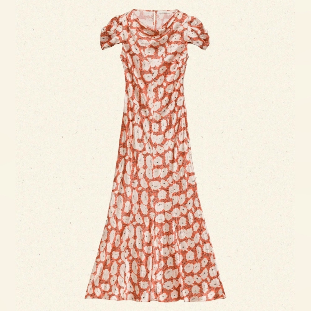 DOEN ALNA DRESS IN ROUGE FLEURS D'ANEMONE - Picture 7 of 13